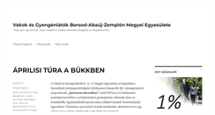 Desktop Screenshot of borsodivakok.hu